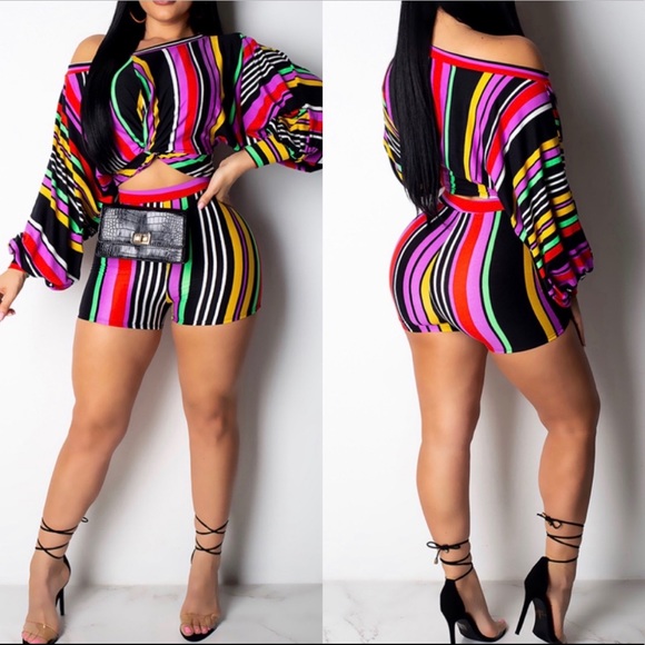 Multicolored Short Set - Picture 4 of 4